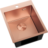 Mexen Solix stainless steel sink 1-bowl 400 x 500 mm, copper - 6406401000-65