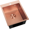 Mexen Solix steel sink 1-bowl 400 x 500 mm, copper HC - 6406401000-65HC