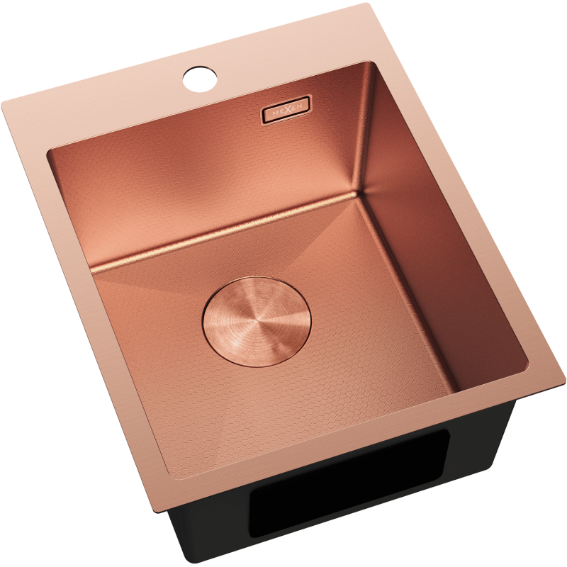 Mexen Solix Steel Sink 1-Bowl 400 x 500 mm, Copper HC - 6406401000-65HC