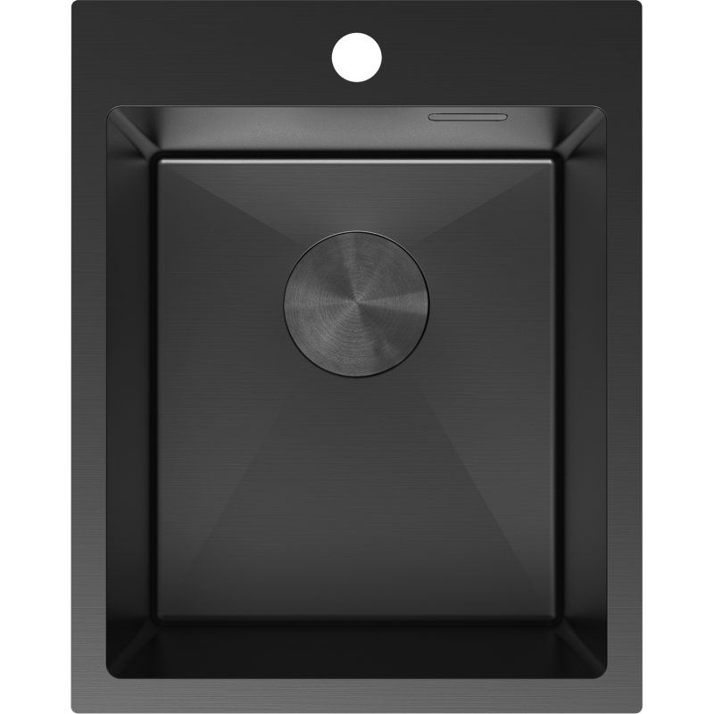 Mexen Solix stainless steel sink 1-bowl 400 x 500 mm, black - 6406401000-70