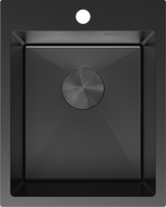 Mexen Solix stainless steel sink 1-bowl 400 x 500 mm, black - 6406401000-70