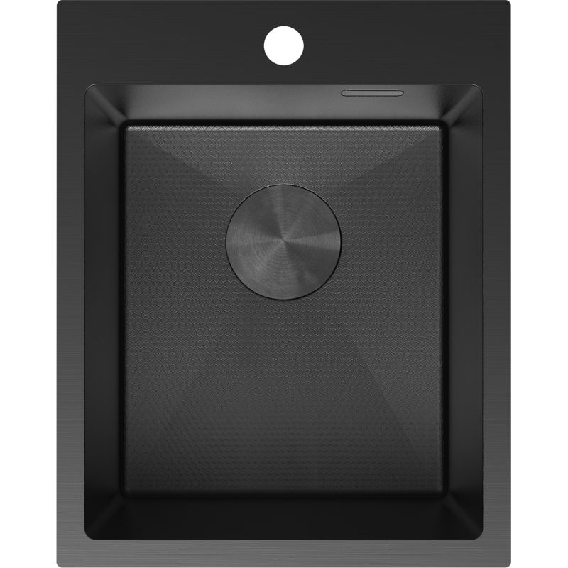 Mexen Solix Stainless Steel Sink 1-Bowl 400 x 500 mm, Black HC - 6406401000-70HC