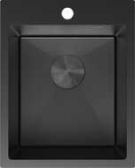 Mexen Solix Stainless Steel Sink 1-Bowl 400 x 500 mm, Black HC - 6406401000-70HC