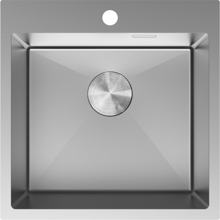 Mexen Solix stainless steel single-bowl sink 500 x 500 mm, inox - 6407501000-01