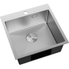 Mexen Solix stainless steel single-bowl sink 500 x 500 mm, inox - 6407501000-01