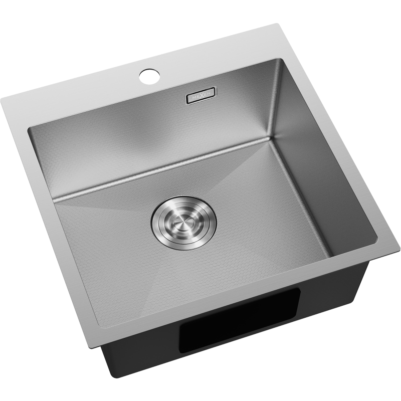 Mexen Solix stainless steel single-bowl sink 500 x 500 mm, inox HC - 6407501000-01HC