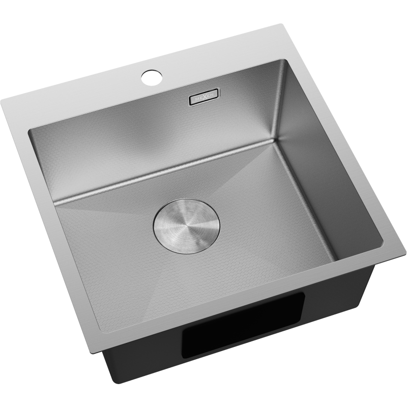 Mexen Solix stainless steel single-bowl sink 500 x 500 mm, inox HC - 6407501000-01HC
