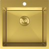 Mexen Solix stainless steel sink 1-bowl 500 x 500 mm, gold - 6407501000-55