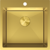 Mexen Solix stainless steel sink 1-bowl 500 x 500 mm, gold - 6407501000-55