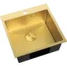 Mexen Solix 1-bowl stainless steel sink 500 x 500 mm, gold HC - 6407501000-55HC