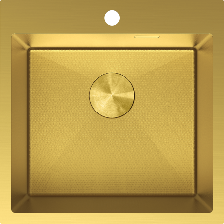 Mexen Solix 1-bowl stainless steel sink 500 x 500 mm, gold HC - 6407501000-55HC