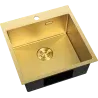 Mexen Solix 1-bowl stainless steel sink 500 x 500 mm, gold HC - 6407501000-55HC