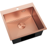 Mexen Solix 1-bowl stainless steel sink 500 x 500 mm, copper - 6407501000-65