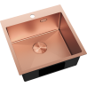 Mexen Solix stainless steel sink, 1-bowl 500 x 500 mm, copper - 6407501000-65