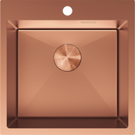 Mexen Solix 1-bowl stainless steel sink 500 x 500 mm, copper - 6407501000-65