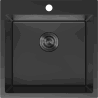 Mexen Solix steel sink, 1-bowl 500 x 500 mm, black - 6407501000-70