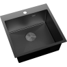 Mexen Solix stainless steel sink 1-bowl 500 x 500 mm, black HC - 6407501000-70HC