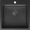 Mexen Solix stainless steel sink 1-bowl 500 x 500 mm, black HC - 6407501000-70HC