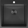 Mexen Solix stainless steel sink 1-bowl 500 x 500 mm, black HC - 6407501000-70HC