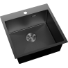 Mexen Solix stainless steel sink 1-bowl 500 x 500 mm, black HC - 6407501000-70HC