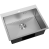 Mexen Solix stainless steel sink 1-bowl 600 x 500 mm, inox - 6408601000-01