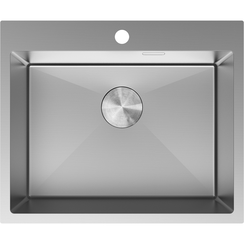 Mexen Solix stainless steel sink 1-bowl 600 x 500 mm, inox - 6408601000-01