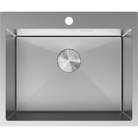 Mexen Solix stainless steel sink 1-bowl 600 x 500 mm, inox - 6408601000-01