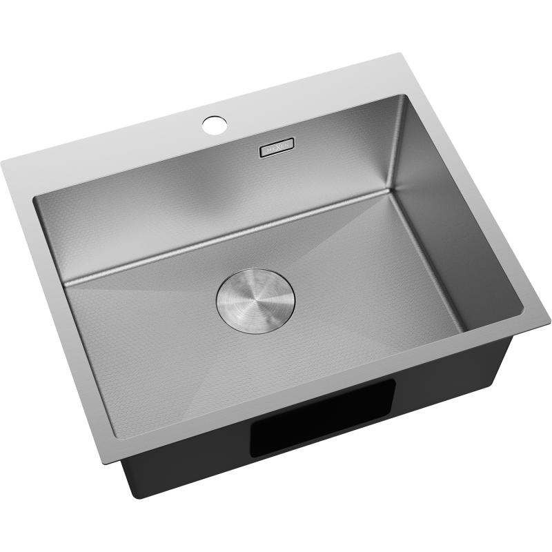 Mexen Solix stainless steel sink 1-bowl 600 x 500 mm, inox HC - 6408601000-01HC