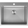 Mexen Solix stainless steel sink 1-bowl 600 x 500 mm, inox HC - 6408601000-01HC