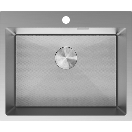 Mexen Solix stainless steel sink 1-bowl 600 x 500 mm, inox HC - 6408601000-01HC