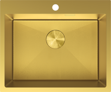 Mexen Solix steel sink with 1 compartment 600 x 500 mm, gold HC - 6408601000-55HC