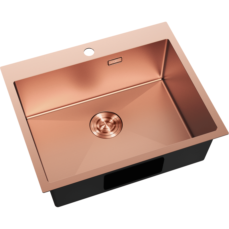 Mexen Solix stainless steel sink 1-bowl 600 x 500 mm, copper - 6408601000-65