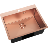 Mexen Solix steel sink 1-bowl 600 x 500 mm, copper - 6408601000-65