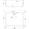 Mexen Solix stainless steel sink 1-bowl 600 x 500 mm, copper HC - 6408601000-65HC