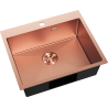 Mexen Solix stainless steel sink 1-bowl 600 x 500 mm, copper HC - 6408601000-65HC