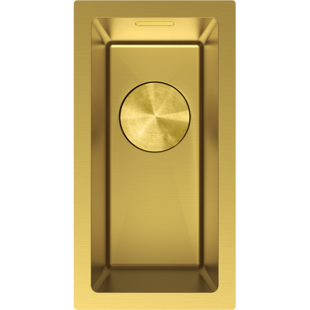 Mexen Trixo stainless steel kitchen sink, 1-bowl 230 x 440 mm, gold - 6411221000-55