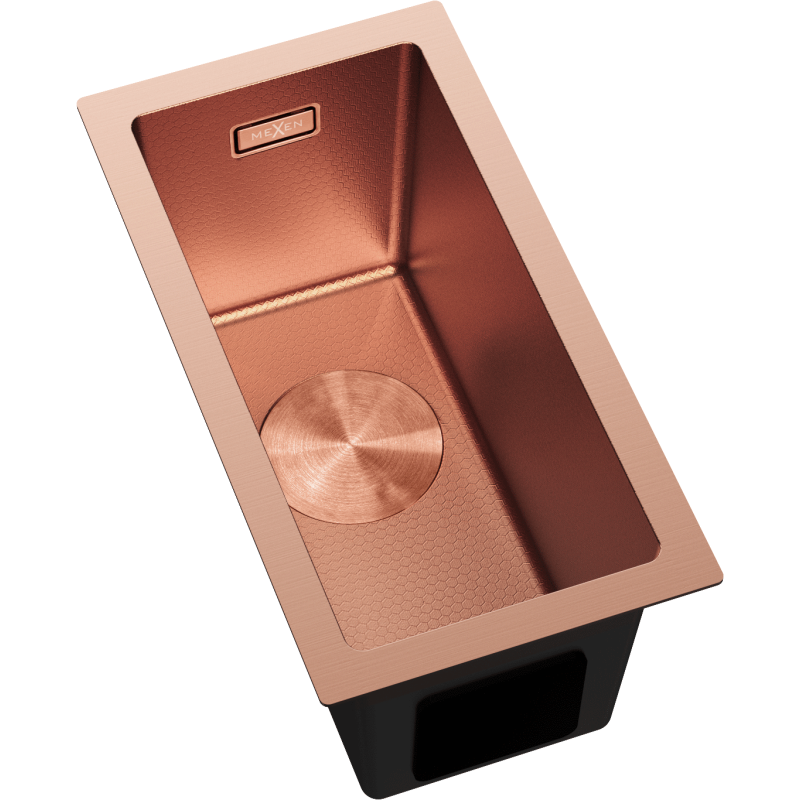 Mexen Trixo stainless steel sink 1-bowl 230 x 440 mm, copper HC - 6411221000-65HC