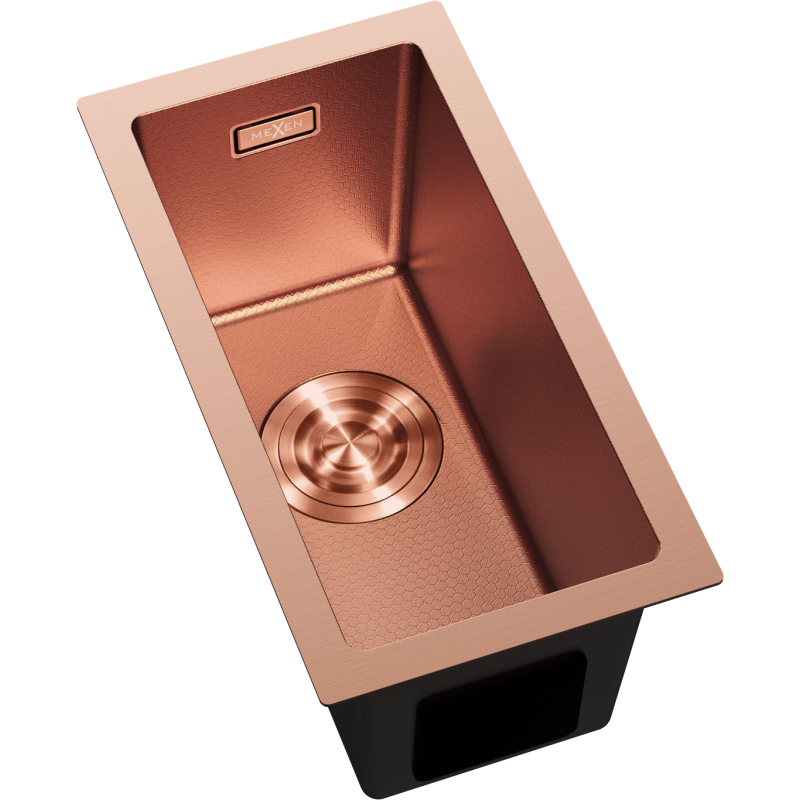 Mexen Trixo stainless steel sink 1-bowl 230 x 440 mm, copper HC - 6411221000-65HC