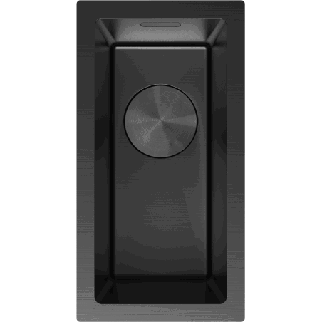 Mexen Trixo 1-bowl stainless steel sink 230 x 440 mm, black - 6411221000-70