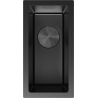 Mexen Trixo 1-bowl stainless steel sink 230 x 440 mm, black - 6411221000-70