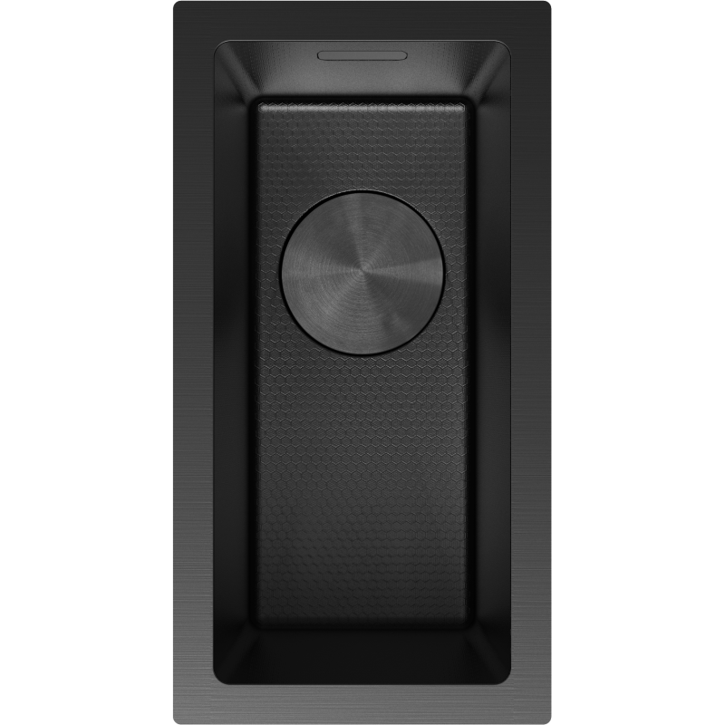 Mexen Trixo steel sink 1-bowl 230 x 440 mm, black HC - 6411221000-70HC