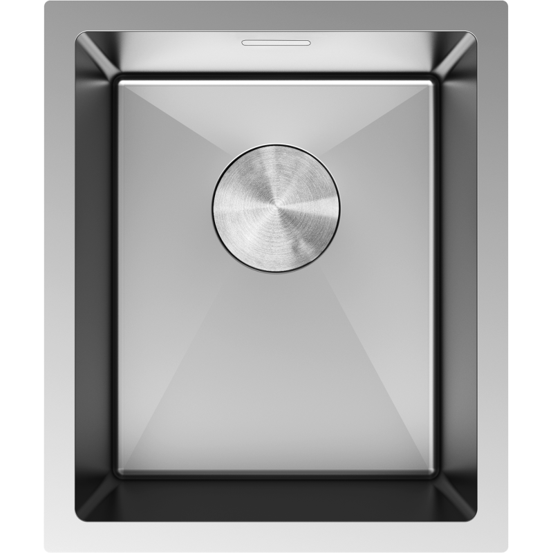 Mexen Trixo 1-bowl stainless steel sink 370 x 440 mm, inox - 6412371000-01