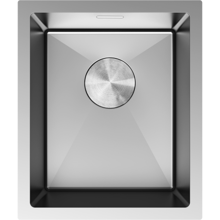 Mexen Trixo 1-bowl stainless steel sink 370 x 440 mm, inox - 6412371000-01