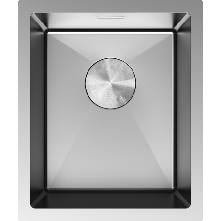 Mexen Trixo stainless steel sink 1-bowl 370 x 440 mm, inox - 6412371000-01