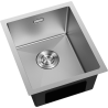 Mexen Trixo 1-bowl stainless steel sink 370 x 440 mm, inox - 6412371000-01