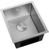 Mexen Trixo 1-bowl stainless steel sink 370 x 440 mm, inox - 6412371000-01