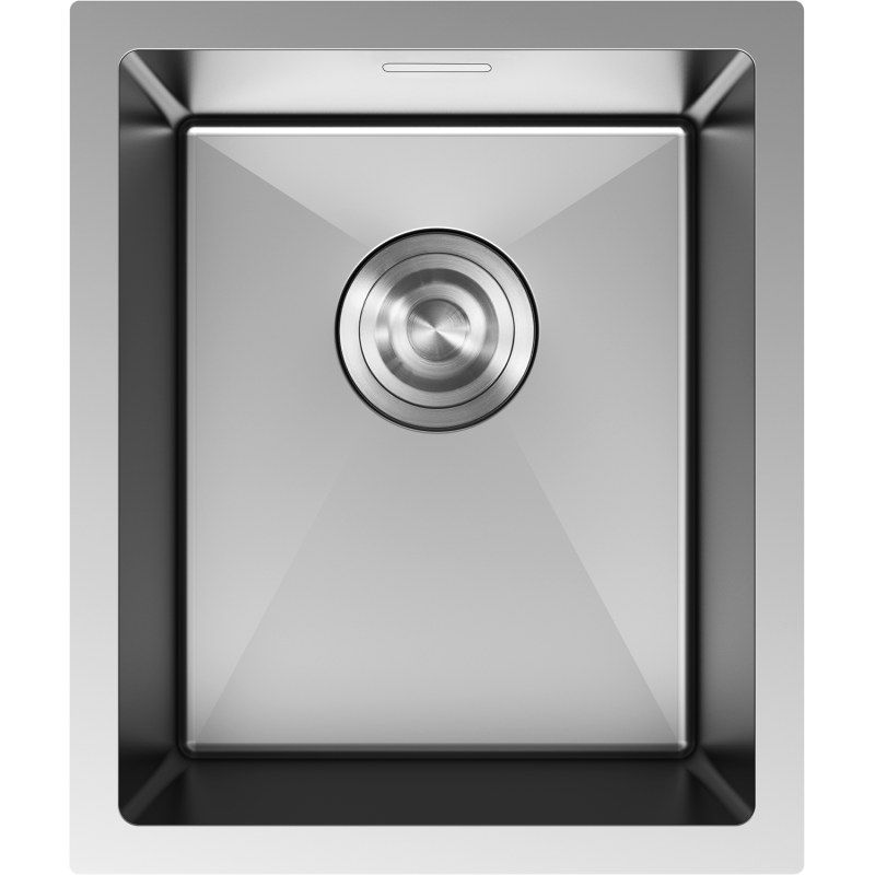 Mexen Trixo stainless steel sink 1-bowl 370 x 440 mm, inox - 6412371000-01