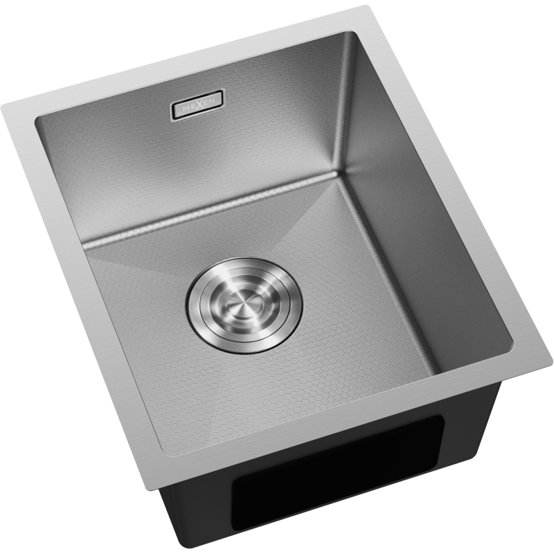 Mexen Trixo stainless steel sink 1-bowl 370 x 440 mm, inox HC - 6412371000-01HC