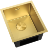 Mexen Trixo Steel Sink 1-Bowl 370 x 440 mm, Gold - 6412371000-55