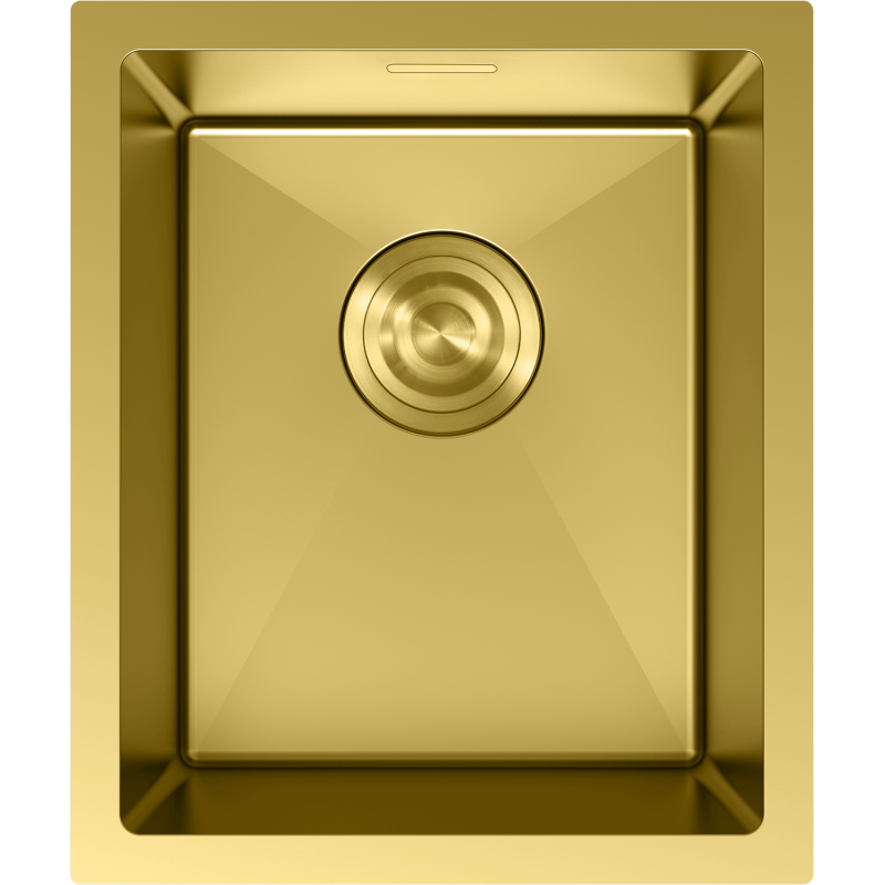 Mexen Trixo stainless steel sink 1-bowl 370 x 440 mm, gold - 6412371000-55